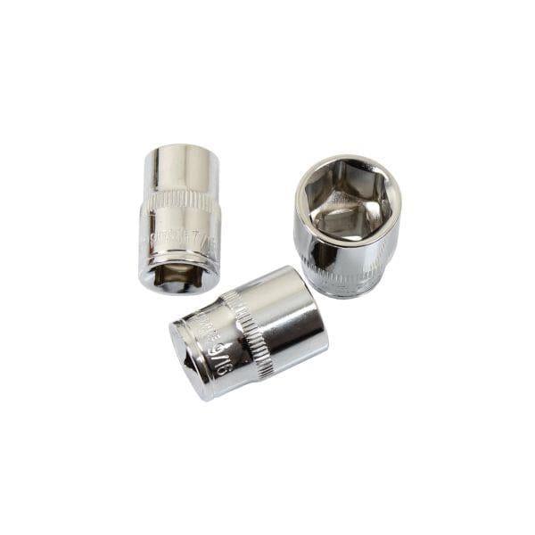 US PRO Tools 12PC 3/8" DR 6PT Shallow SAE Socket On Rail 1/4" - 7/8" 3920