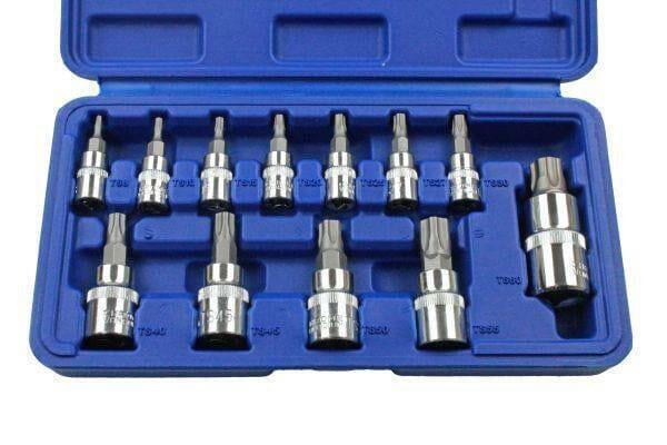 US PRO Tools 12pc 5 Sided Tamper Torx Plus Bit Socket Set T8 - T60 2264