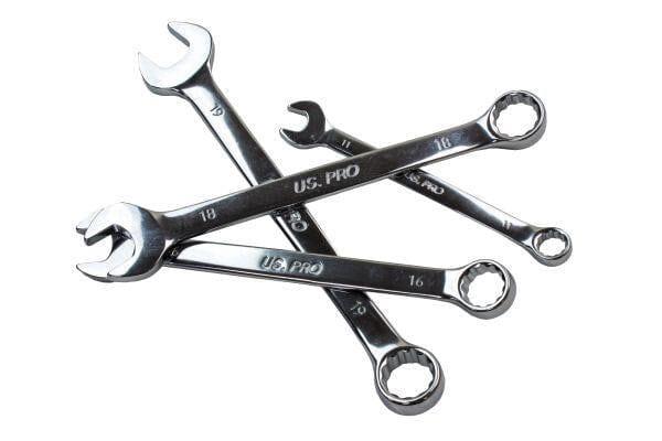 US PRO Tools 12pc Combination Spanner Set Metric 8 - 19mm 3234