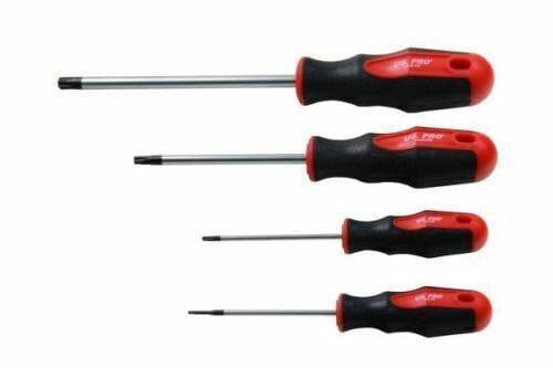 US PRO Tools 12pc Tamper Proof Torx Screwdriver Set T6 - T45 1545