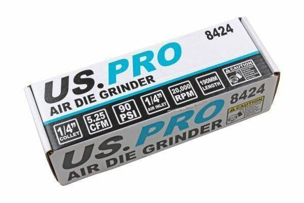 US PRO Tools 1/4" Air Die Grinder Composite Body, Grinding Tool 8424