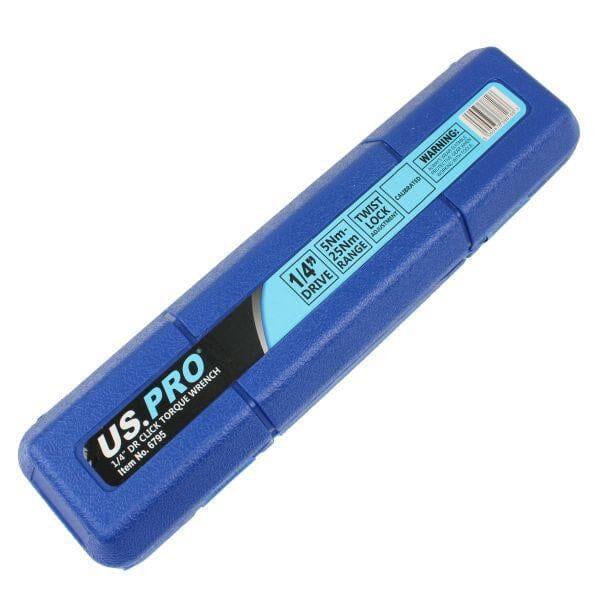 US PRO Tools 1/4" Drive Click Torque Wrench 5 - 25Nm 6795