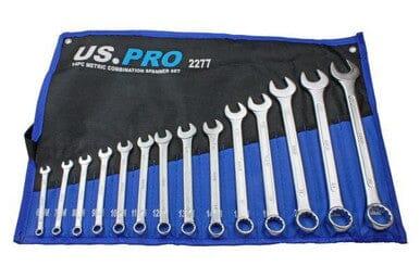 US PRO Tools 14 Piece Metric Combination Spanner Wrench Set 6 - 26MM 2277