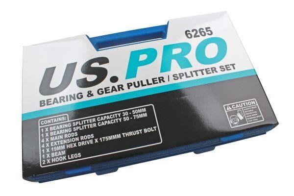 US PRO Tools 14PC Bearing & Gear Puller / Splitter Set 6265