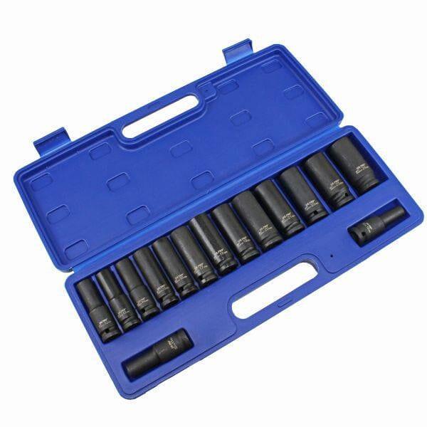 US PRO Tools 15pc 1/2" Dr 6 Point Deep Impact Sockets Set 10mm to 24mm 3780