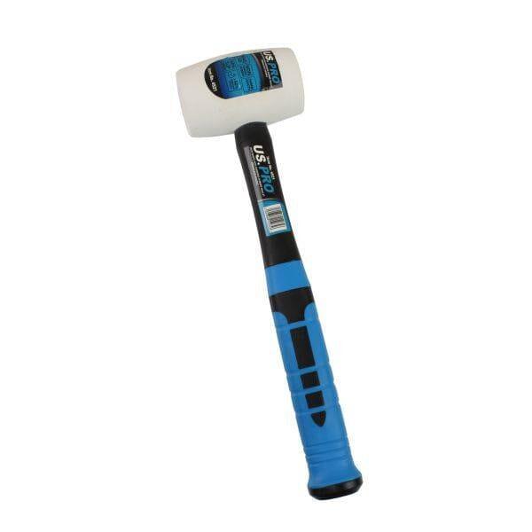 US PRO Tools 16OZ White Non Marking Rubber Mallet With Fibreglass Handle 4521