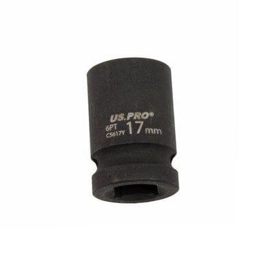 US PRO Tools 17mm Impact Socket 1/2" Drive 6 Point Single Hex 3819