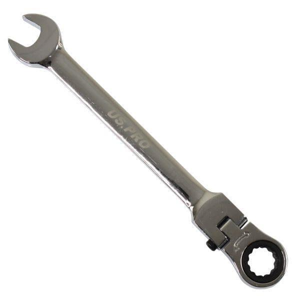 US PRO Tools 17MM Ratchet Flexi Head With Lock Combination Spanner Wrench 3682