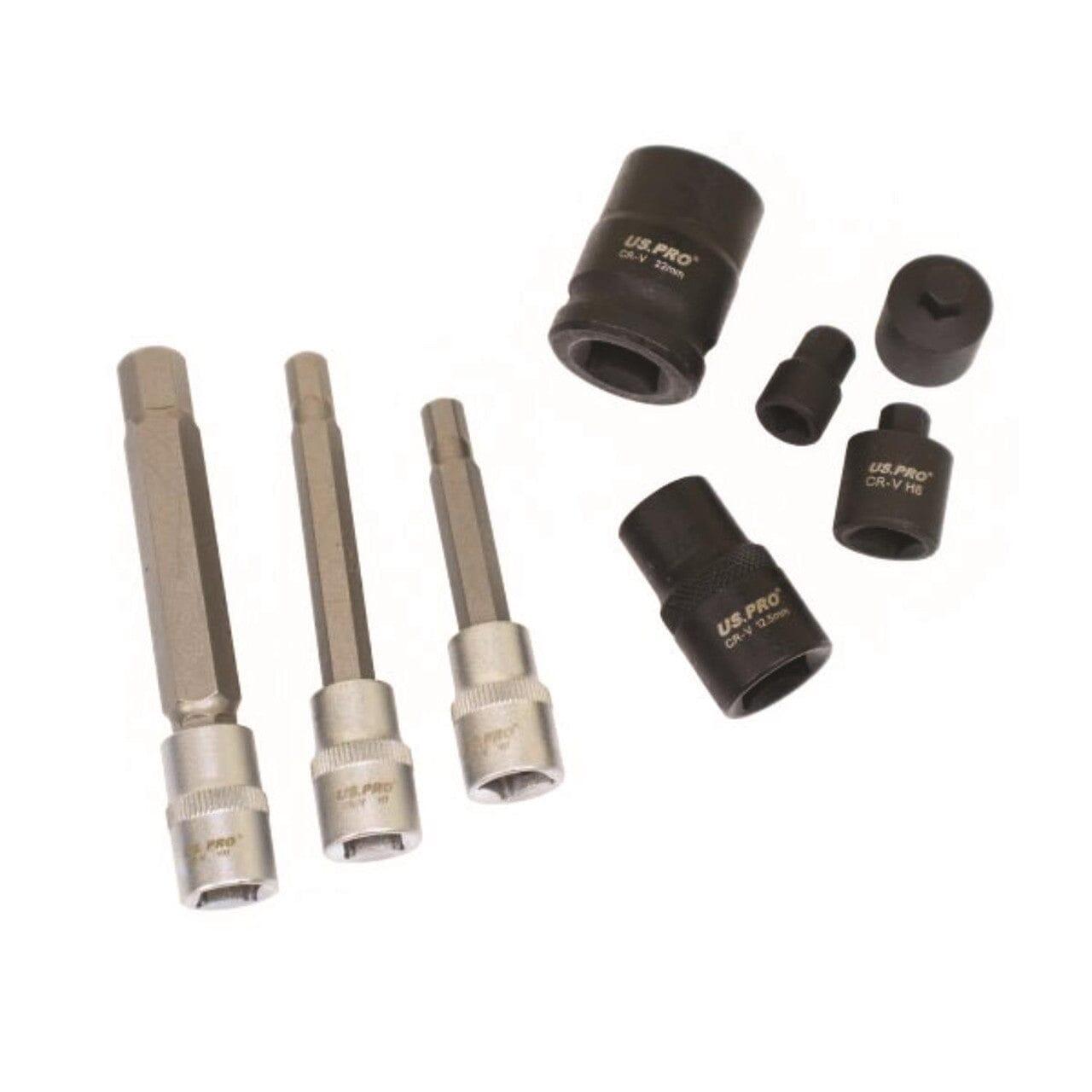 US PRO Tools 17pc Brake Caliper Sockets Socket Set 10pt , Hex, Pentagon 6230