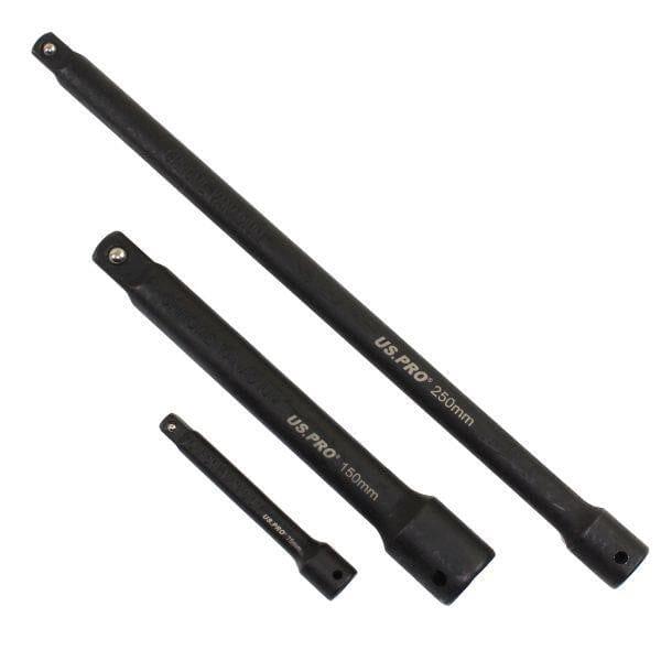 US PRO Tools 18pc Impact Accessory Set 1/4" 3/8" 1/2" Drives UJ Step Up/Down 3685