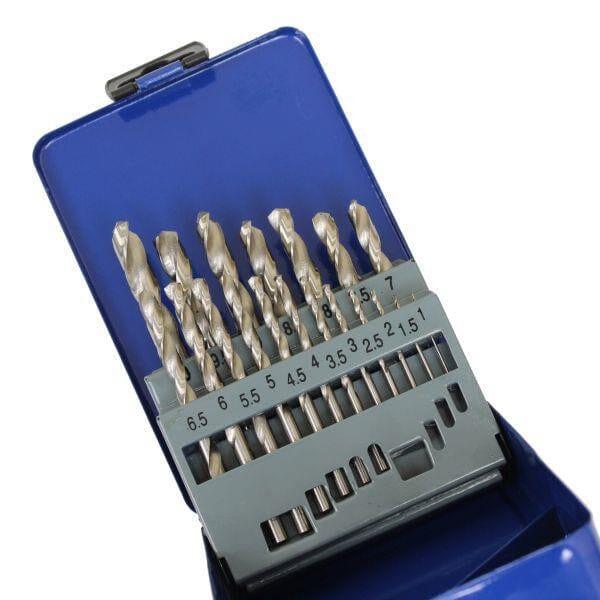 US PRO TOOLS 19PC HSS-G Metric HSS Drill Bit Set 1 - 10mm Bits 2411