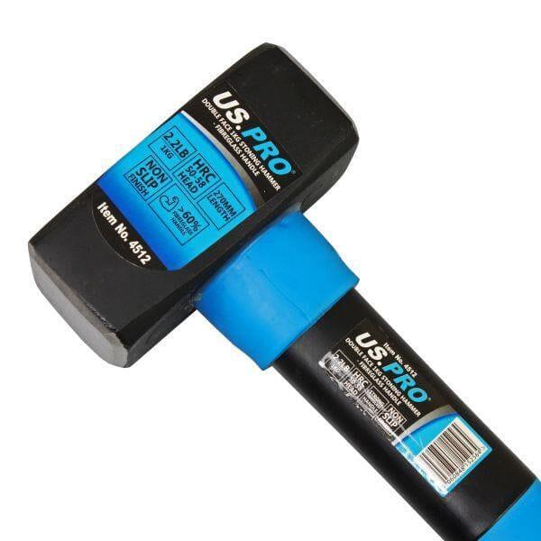 US PRO Tools 2.2lbs Stoning Hammer 1kg Fibreglass Handle 11" Inch Sledge Hammer 4512