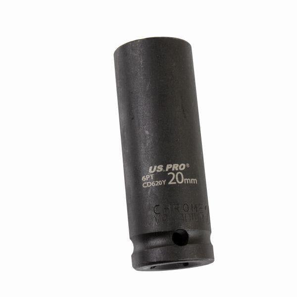 US PRO Tools 20mm 1/2" DR 6 Point Deep Impact Socket 3755