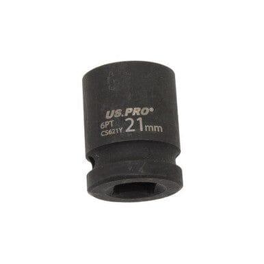 US PRO Tools 21mm Impact Socket 1/2" Drive 6 Point Single Hex 3822