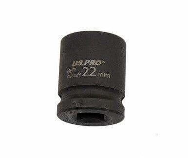 US PRO Tools 22mm Impact Socket 1/2" Drive 6 Point Single Hex 3823