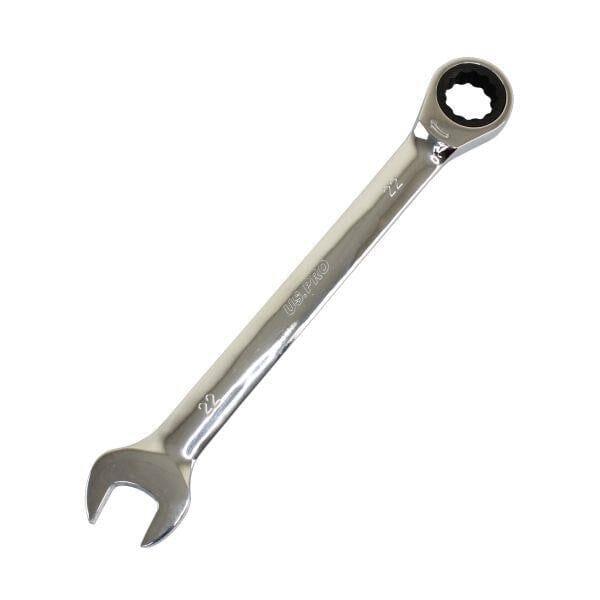 US PRO Tools 22mm Ratchet Spanner Wrench 72 Teeth Open & Ring End Wrench 3583
