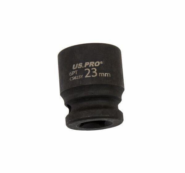 US PRO Tools 23mm Impact Socket 1/2" Drive 6 Point Single Hex 3824