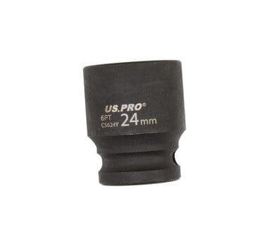 US PRO Tools 24mm Impact Socket 1/2" Drive 6 Point Single Hex 3825