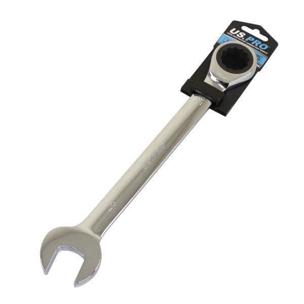 US PRO Tools 26mm Ratchet Spanner Wrench 72 Teeth Open & Ring End Wrench 3587