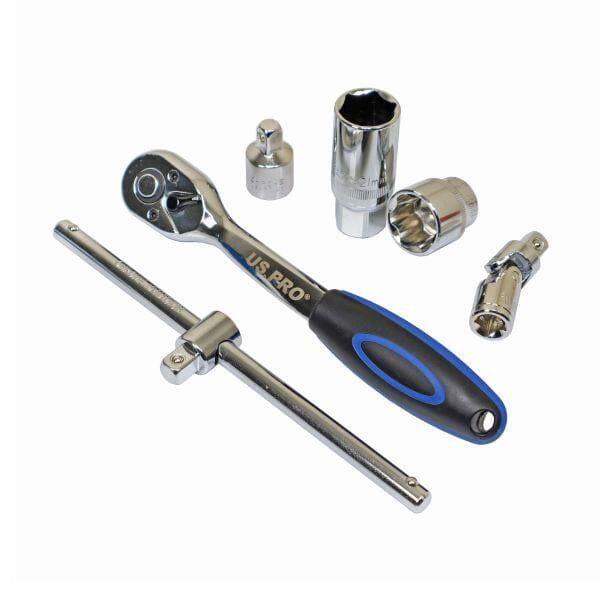 US PRO Tools 26pc 3/8" dr Super Lock Socket Set Metric 6 - 24mm 3944