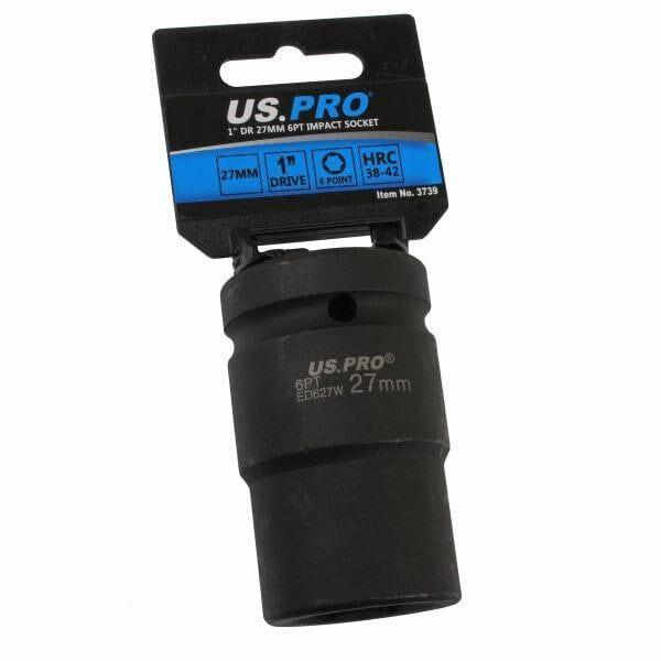 US PRO Tools 27mm 1" DR 6 Point Impact Socket 3739