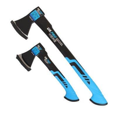 US PRO Tools 2PC Hatchet Axes With Fibreglass Handle Log Splitting Maul 500g & 1KG 4516