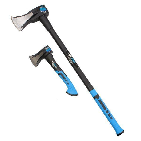 US PRO Tools 2PC Splitting Axes With Fibreglass Handle Log Splitting Maul 1KG & 3.7KG 4539