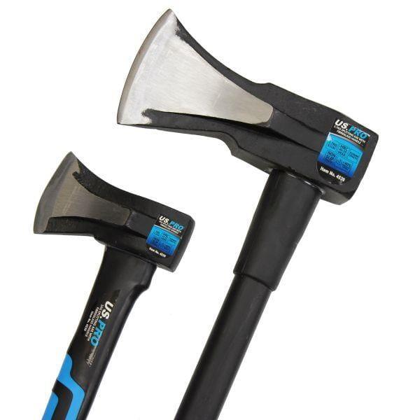 US PRO Tools 2PC Splitting Axes With Fibreglass Handle Log Splitting Maul 1KG & 3.7KG 4539