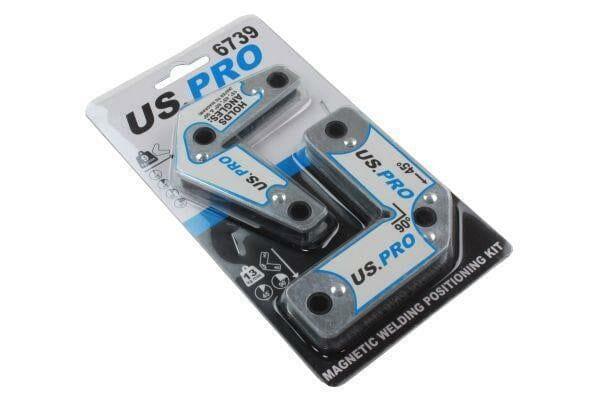 US PRO Tools 2pcs Multi-angle 15° 45° 60° 90° Welding Magnets Holders Positioning Kit 6739