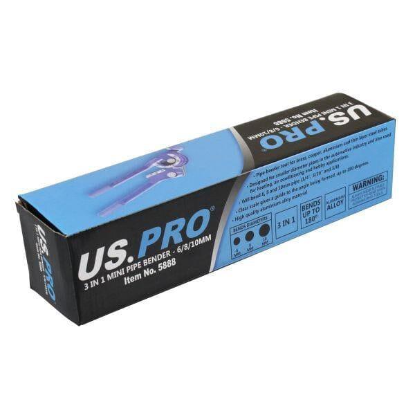 US PRO Tools 3 in 1 Mini Pipe Bender 6, 8 & 10mm up to 180 deg 5888
