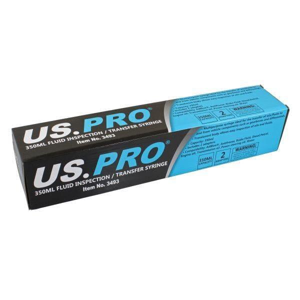 US PRO Tools 350ml Oil & Brake Fluid Inspection / Fluid Transfer Syringe 3493