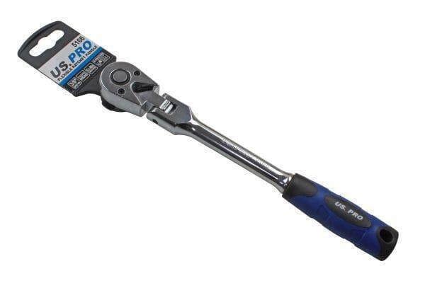 US PRO Tools 3/8" DR Flexible Head Ratchet Socket Wrench 5166