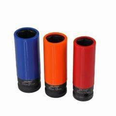 US PRO Tools 3pc 1/2" Dr Deep Impact Sockets For Alloy Wheels 17,19,21mm 3723