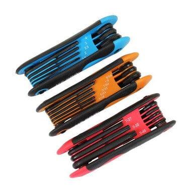 US PRO Tools 3pc Folding Key Set Star/Torx, Metric & Imperial Ball End Hex 1623