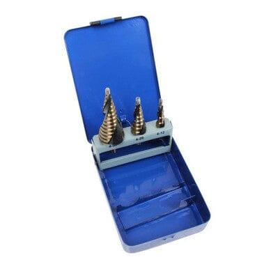 US PRO Tools 3pc Hss-G+ Spiral Step Drill Set Split Point 4 - 32mm 7142
