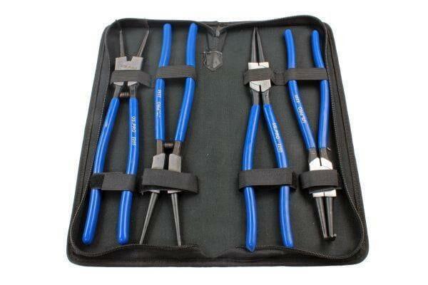 US PRO Tools 4 Piece 13" 325mm Circlip Plier Pliers Set In Zip Case Bent Straight 2255