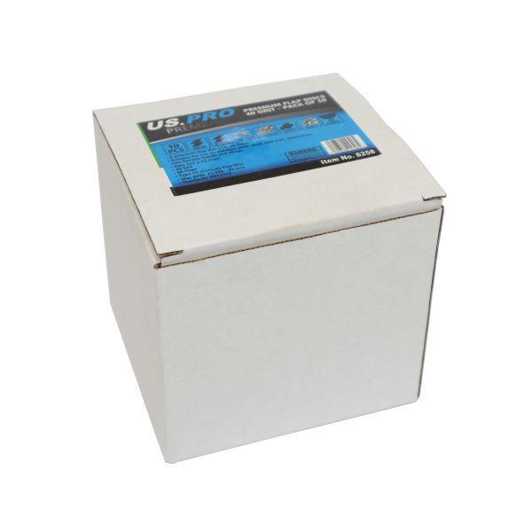 US PRO Tools 40 Grit 115MM X 22.2MM Premium Flap Discs Pack Of 10 8258