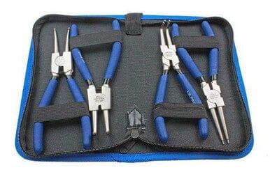 US PRO Tools 4PC 7" NI-FE Finish Circlip Pliers Set In Zip Case 2278