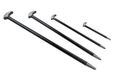US PRO Tools 4pc Heel Bar Set Podgers Pry Bars Toe 150, 300, 400, 500mm 6857