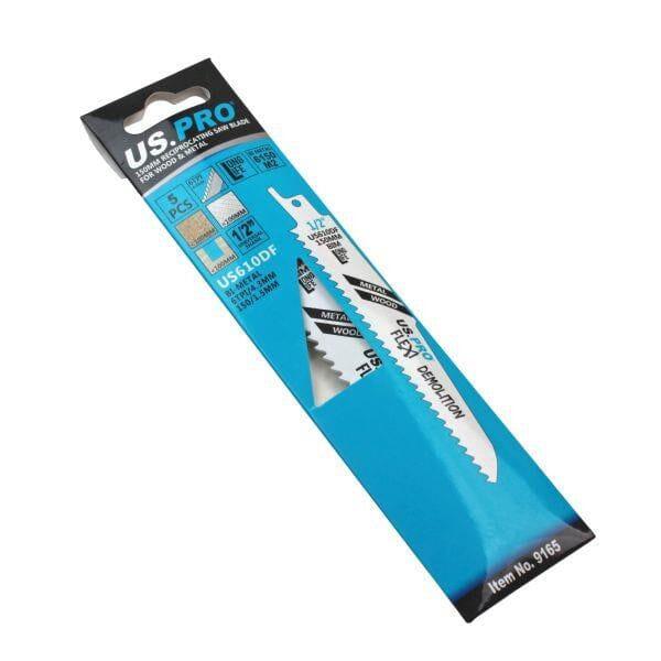 US PRO Tools 5 X 150MM Reciprocating Saw Blade For Wood/Metal US610DF 9165