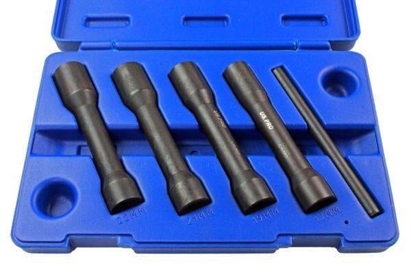 US PRO Tools 5PC 1/2" DR Impact Twist Socket Set Damaged Nuts Bolts & Studs Removal 3412
