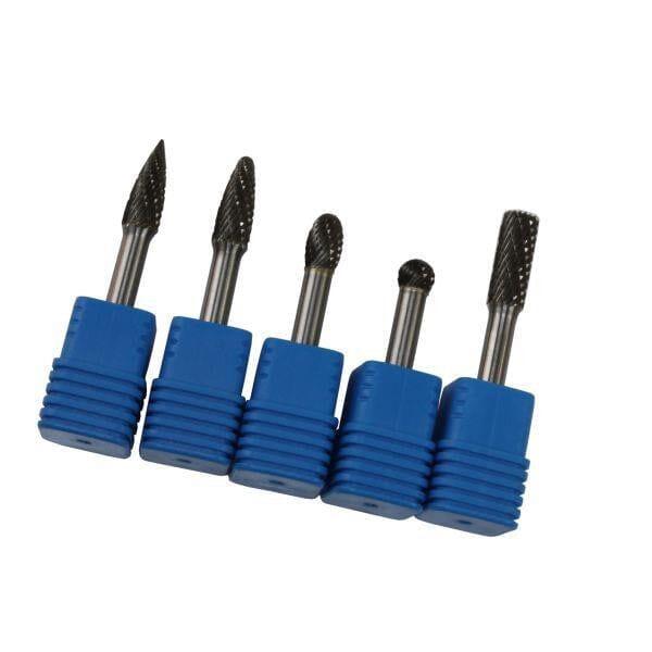 US PRO Tools 5pc 6mm Carbide Burr Set Burrs Tungsten Steel Hole Enlarger 7074