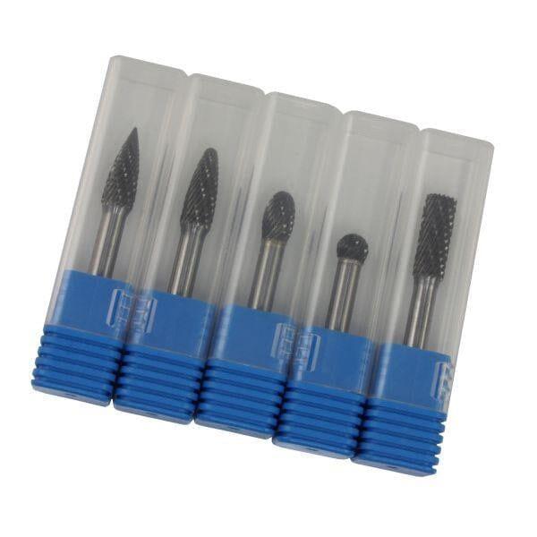 US PRO Tools 5pc 6mm Carbide Burr Set Burrs Tungsten Steel Hole Enlarger 7074