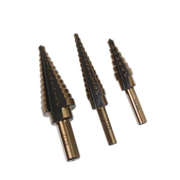 US PRO Tools 5PC Hss-G+ Step Drill Set 1/8"-1 3/8" In case 7139