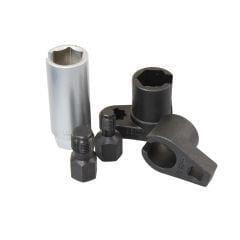 US PRO Tools 5pc Oxygen Lambda Sensor Socket, Sockets & Thread Chaser Set, 7062
