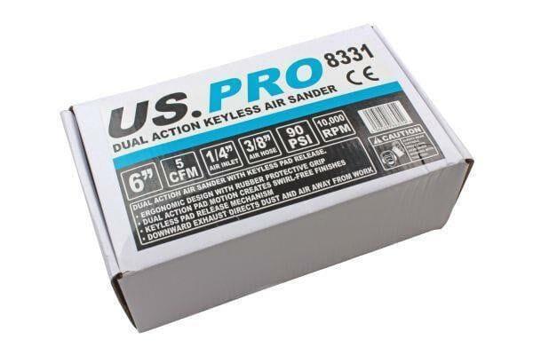 US PRO Tools 6" Dual Action Keyless Air Sander 8331