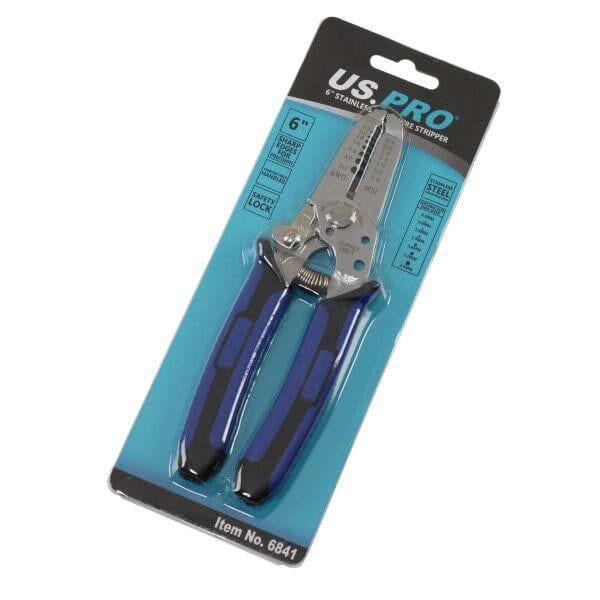 US PRO Tools 6" Stainless Steel Wire Stripper Cutter 0.6 to 2.6mm 6841