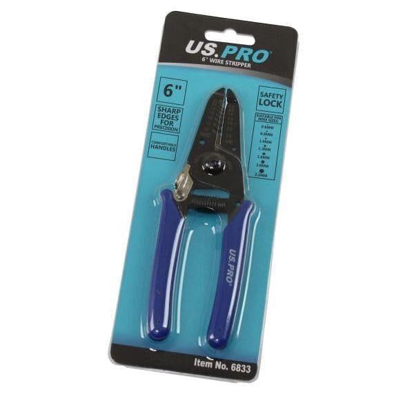 US PRO Tools 6" Wire Stripper Cutters 0.6 To 2.6MM 6833