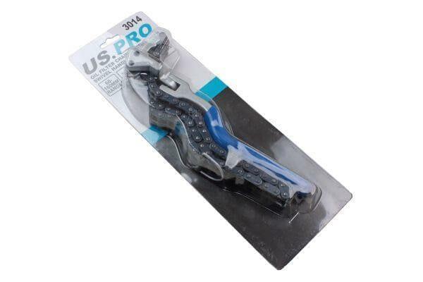 US PRO Tools 60-160MM Oil Filter Chain Wrench With Swivel Handle 3014