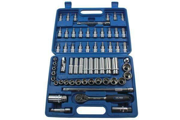 US PRO Tools 61pc 3/8" dr Socket Set Deep, Shallow, Bit Sockets Ratchet etc 3230